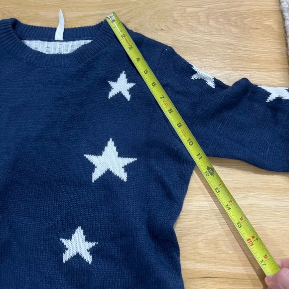 Bluenotes Navy Star Sweater size small - Picture 4 of 13